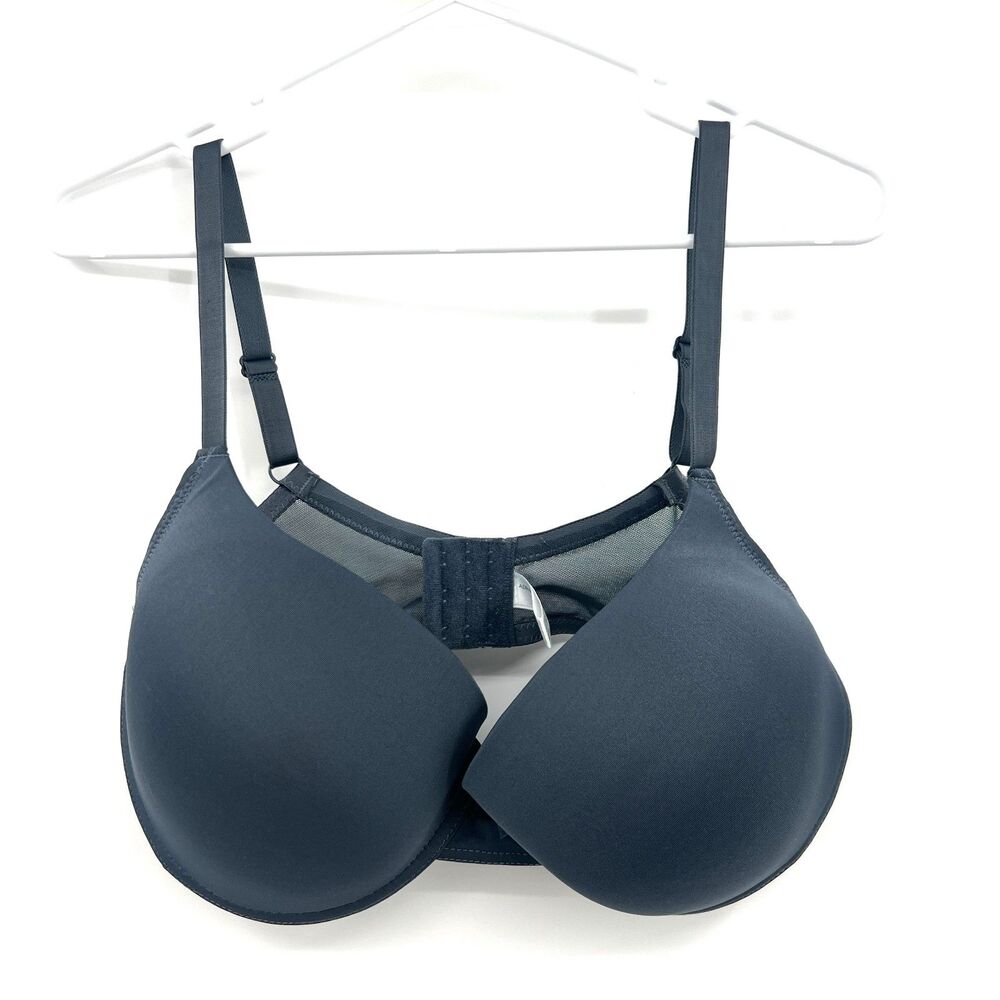 New Adrienne Vittadini Studio 40DD Bra Navy Blue T-Shirt Underwire